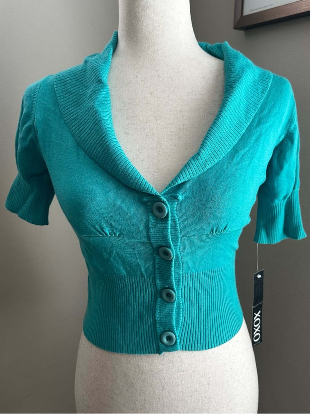 XOXO Y2K Cropped Cardigan